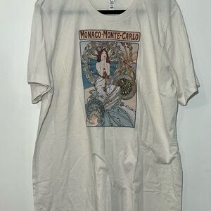 White Monaco Monte Carlo Graphic T-Shirt